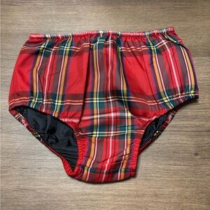 RALPH LAUREN NWOT Plaid Bottoms, Red and Green, Size 24 Months.